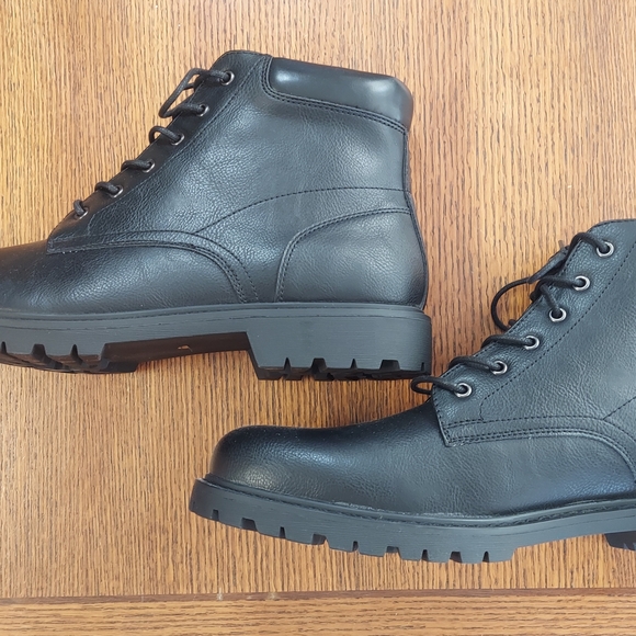 Mutual Weave Freeport Men\'s Black Lace Up Work Boots Size 13 NWOT Rugged main image 6